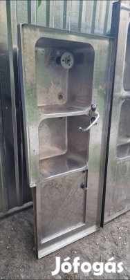 Mosogatótálca ipari saválló kettes csepegtetővel 