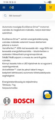 Mosógép Bosch eladó