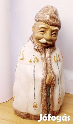 Mosolygós öreg juhász, Csermák Ferenc kerámia, népi művészeti gyűjtemé