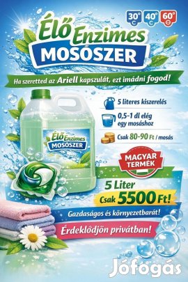 Mosószer élő enzimes