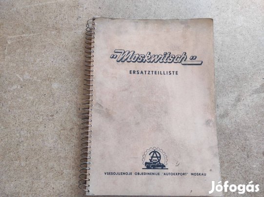 Moszkvics 402 és 425 alkatrészkatalógus