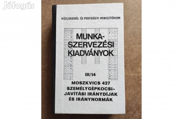 Moszkvics 427 Műhely javítási és iránynormák