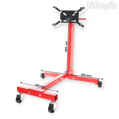 Motorforgató Állvány 500kg Teherbírású, 4-Kerekű