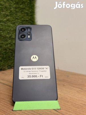Motorola Moto G13 Kártyafüggetlen 128 GB, 12 hó garancia