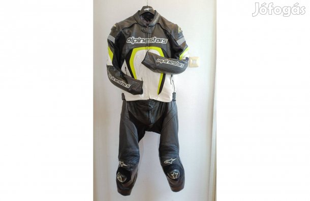 Motoros Bőrruha, 50-es Alpinestars, Kétrészes, szép állapot