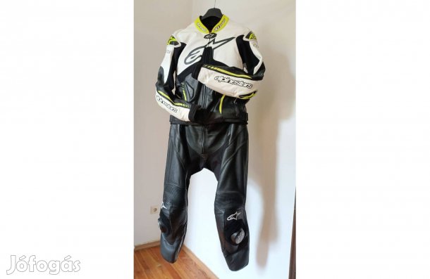 Motoros Bőrruha, 52-es Alpinestars, Kétrészes, Szép Állapot,