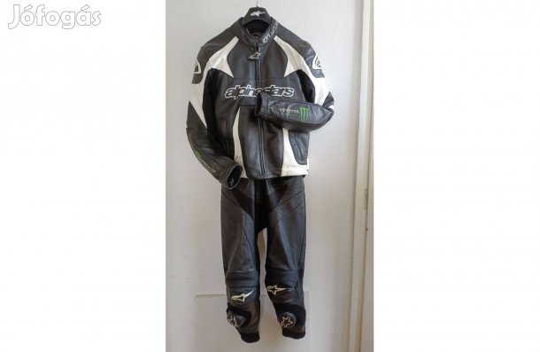 Motoros Bőrruha, Alpinestars, Kabát 50-es. Nadrág 48-as Kétrészes,