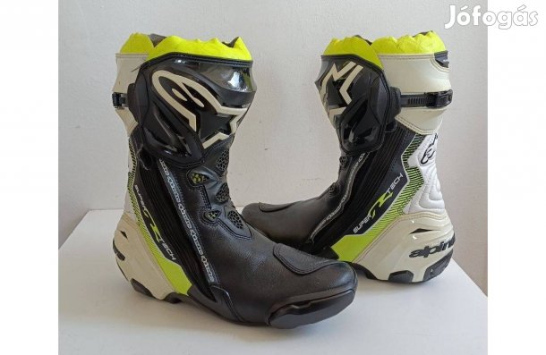 Motoros Csizma, 44-es Alpinestars Supertech R, Szép Állapot