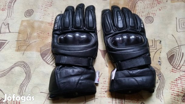 Motoros, bőr kesztyű -S + Alpina motoros szemüveg, síszemüveg