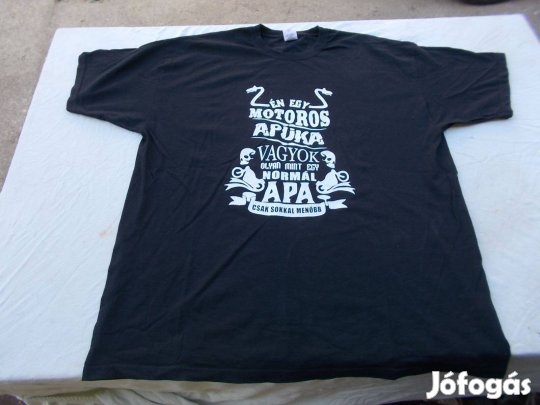 Motoros apuka fruit of the loom egyedi póló új XXL