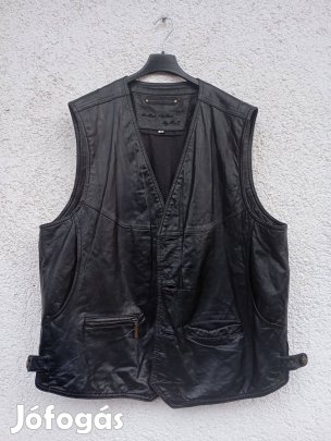 Motoros bőr mellény L