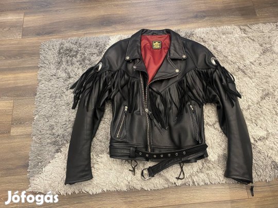 Motoros bőrdzseki, kabát XL