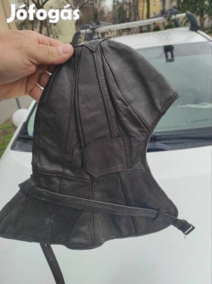 Motoros bőrsapka régi