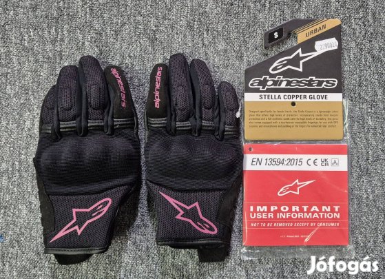Motoros kesztyű (Alpinestars - S méret)