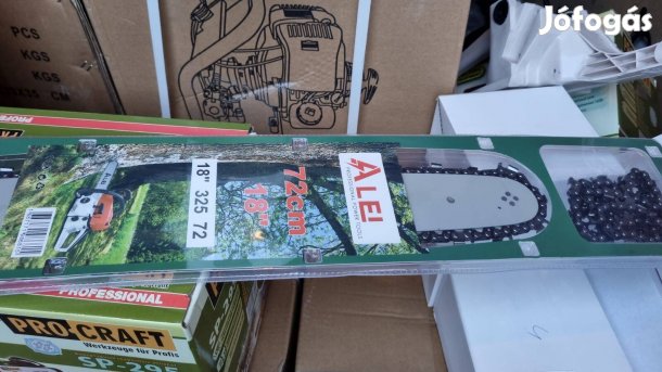 Motoros láncfűrészre 18"-os láncvezető 2 db lánccal, 45cm vágóhossz