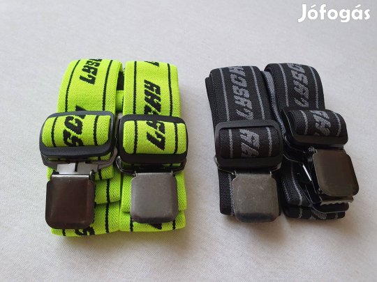 Motoros nadrágtartó hózentróger. Széles pánt, erős csipesz