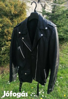 Motoros valódi bőr dzseki