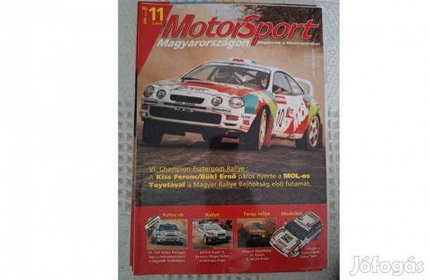 Motorsport Magyarországon magazin 1999.Retro,de új állapotú példányok