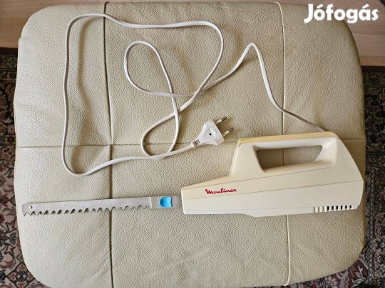 Moulinex Basic 246 elektromos kenyér hús süti szeletelő kés 2 pengével
