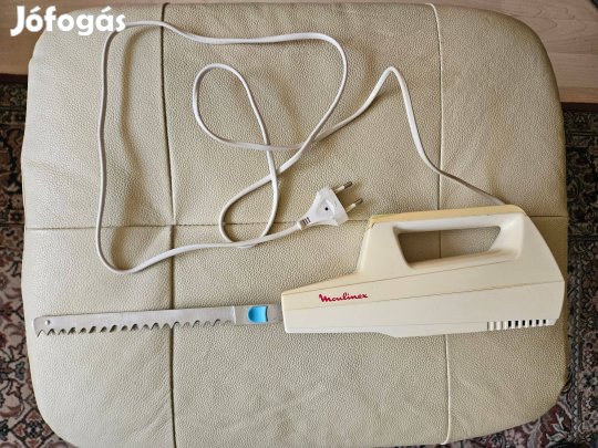 Moulinex Basic 246 elektromos kenyér hús süti szeletelő kés 2 pengével