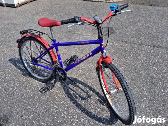 Mountain bike 24"kék piros szép állapot