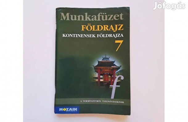 Mozaik földrajz munkafüzet 7. osztály MS-2809T