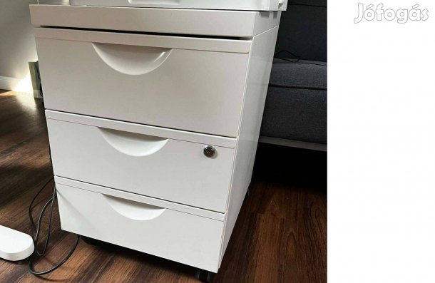 Mozgatható, zárható irattartó konténer