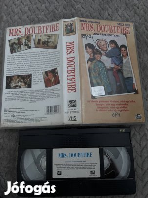 Mrs Douptfire vhs kistok vigjáték 