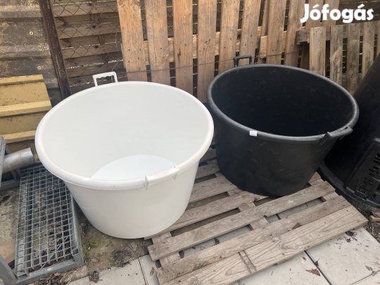 Műanyag Dézsa, növény konténer, leander, Virágcserép, füles 