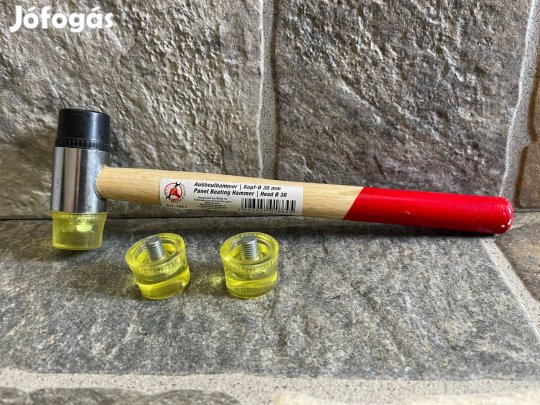 Műanyag Gumi + Nylon Cserélhető fejű Kalapács + 2 Tartalék fej