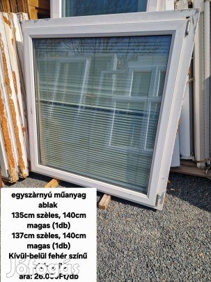 Műanyag ablak 135*140