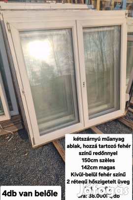 Műanyag ablak, redőnnyel