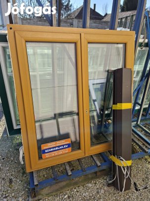 Műanyag ablak redőnnyel 125×131