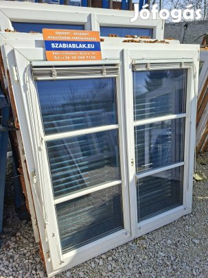 Műanyag ablakok zsalugáterrel 128×138