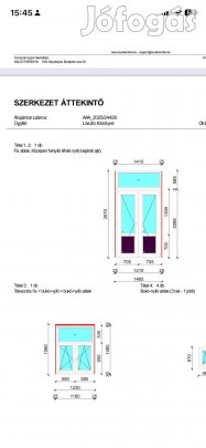 Műanyag bejárati ajtó plusz elemmel
