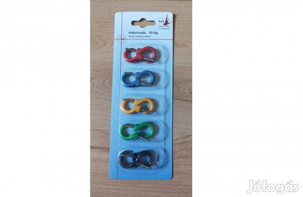 Műanyag bevonatú akasztók (10 db)