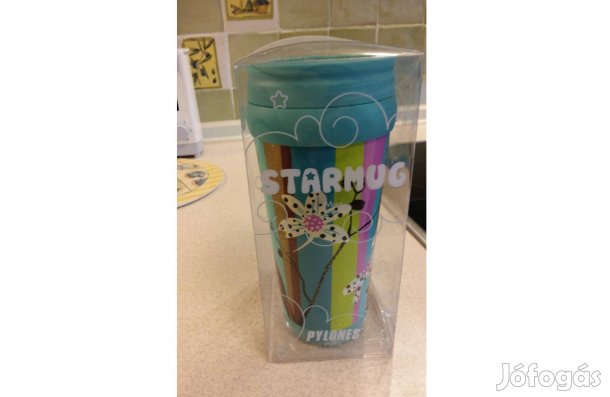 Műanyag duplafalul termosz bögre cc. 0.5 l