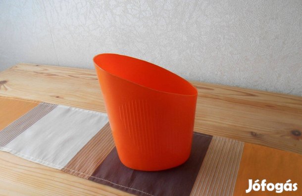 Műanyag evőeszköz szárító, fakanáltartó