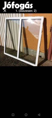 Műanyag fix üveges ablak