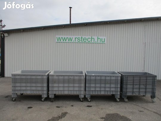 Műanyag gurulós láda doboz tároló rekesz kaloda 1150x800mm (3373)