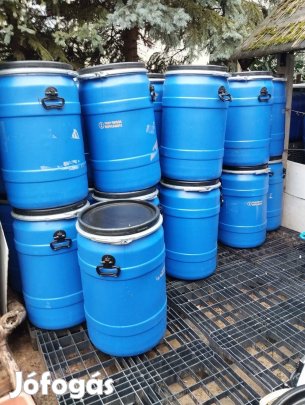 Műanyag hordó, 100-120L, minőségi!