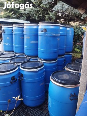 Műanyag hordó, hordó, cefrés, savanyúságos, 100-120L