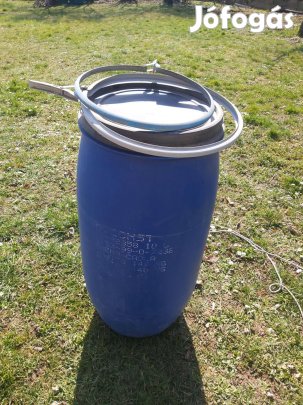 Műanyag hordó záró fedéllel eladó