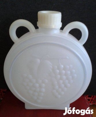 Műanyag kerek boros flaska