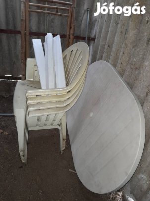 Műanyag kerti bútor