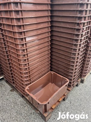 Műanyag láda, szüretelő, tejes, húsos, tároló 