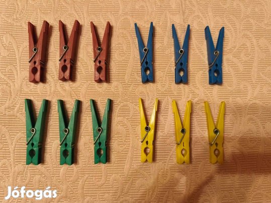 Műanyag ruhacsipesz 12 db