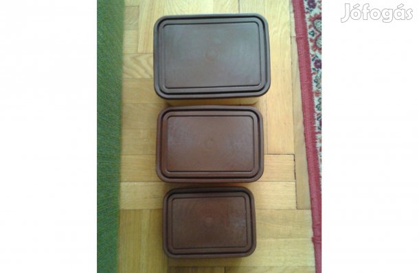 Műanyag tároló doboz-3 darabos