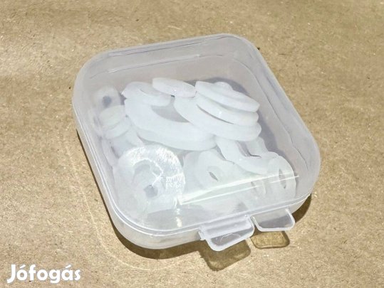 Műanyag villamos szigetelő gyűrű alátét 50 db szigetelőgyűrű készlet