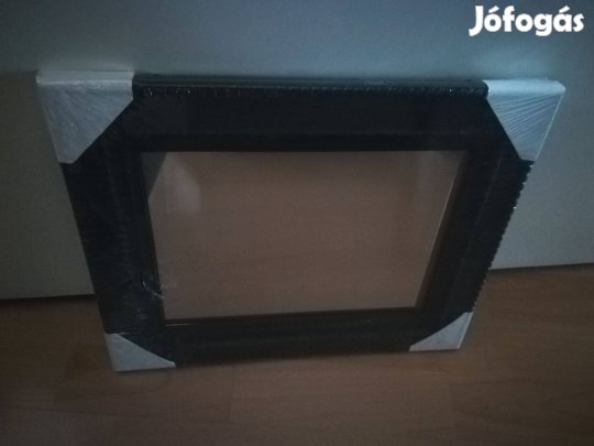 Műanyagkeretes,fekete új bontatlan tükör,33x26 cm!/78